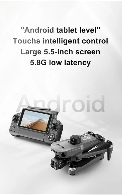 New D12 GPS Drone 3-Axis Gimbal With Touch Screen Profesional 8K HD Camera FPV Obstacle Avoidance Brushless Dron Toy for adult ﻿ Ai-TechWorld 