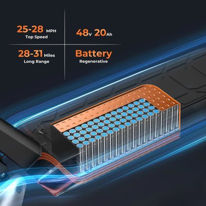 Circooter Raptor pro adult escooter, 1600W motor, 48V 20AH folding E-scooter, 10-inch tire, E-mountain scooter, electric scooter Ai-TechWorld 