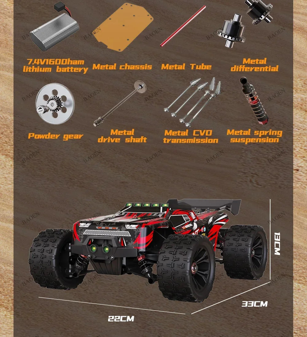 SCY9522PRO 85KM/H High Speed RC Car Brushless 4WD Off-Road Drift Remote Control Car 1:16 Professional Racing Cars SCY9522 50KM/H Ai-TechWorld 