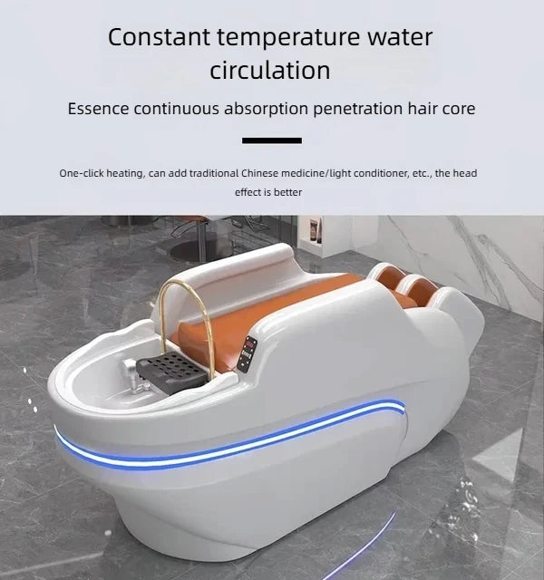 Professional Shampoo Chair Wash Hair Salon Head Spa Bed Shampoo Chair Stylist Luxury Electronic Massage Full Cadeiras Furniture Ai-TechWorld 