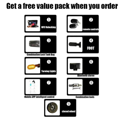 Ebike ZPW Black Warrior 3000W 60V 45AH Camping Motorcycle, Adult Electric Bike 20 Inch Fat Tire Electric Bike Ai-TechWorld 