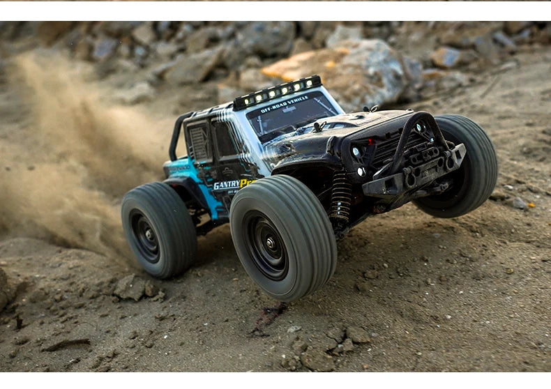 Teeggi 16101 /16102 PRO 1:16 High Speed RC Car With LED Light Drift 70KM/H 4WD RC Off-Road Car Monster Truck Toy For Kid Gifts Ai-TechWorld 