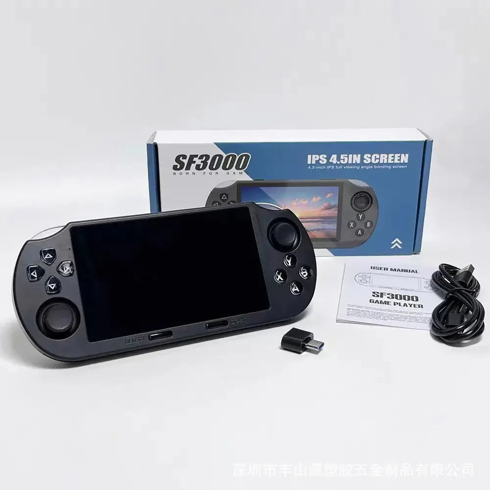 WUDS SF3000 Retro Handheld Game Console, 4.5 Inch IPS Screen Games Machine, Wireless Mini Portable Game Player Ai-TechWorld 