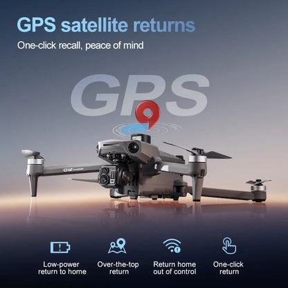 New D12 GPS Drone 3-Axis Gimbal With Touch Screen Profesional 8K HD Camera FPV Obstacle Avoidance Brushless Dron Toy for adult ﻿ Ai-TechWorld 