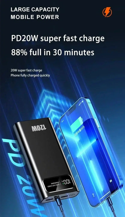 ONEPLUS 500000mAh 120W Super Fast Charging Power Bank High Capacity Battery CCC Certification Power Bank 3C For Iphone Xiaomi Ai-TechWorld 