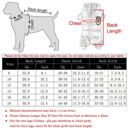 Waterproof Dog Clothes Pet Dog Jacket Coat For Small Medium Dog Winter Windproof Puppy Hooded Clothing Chihuahua Pug Jumpsuit Ai-TechWorld 