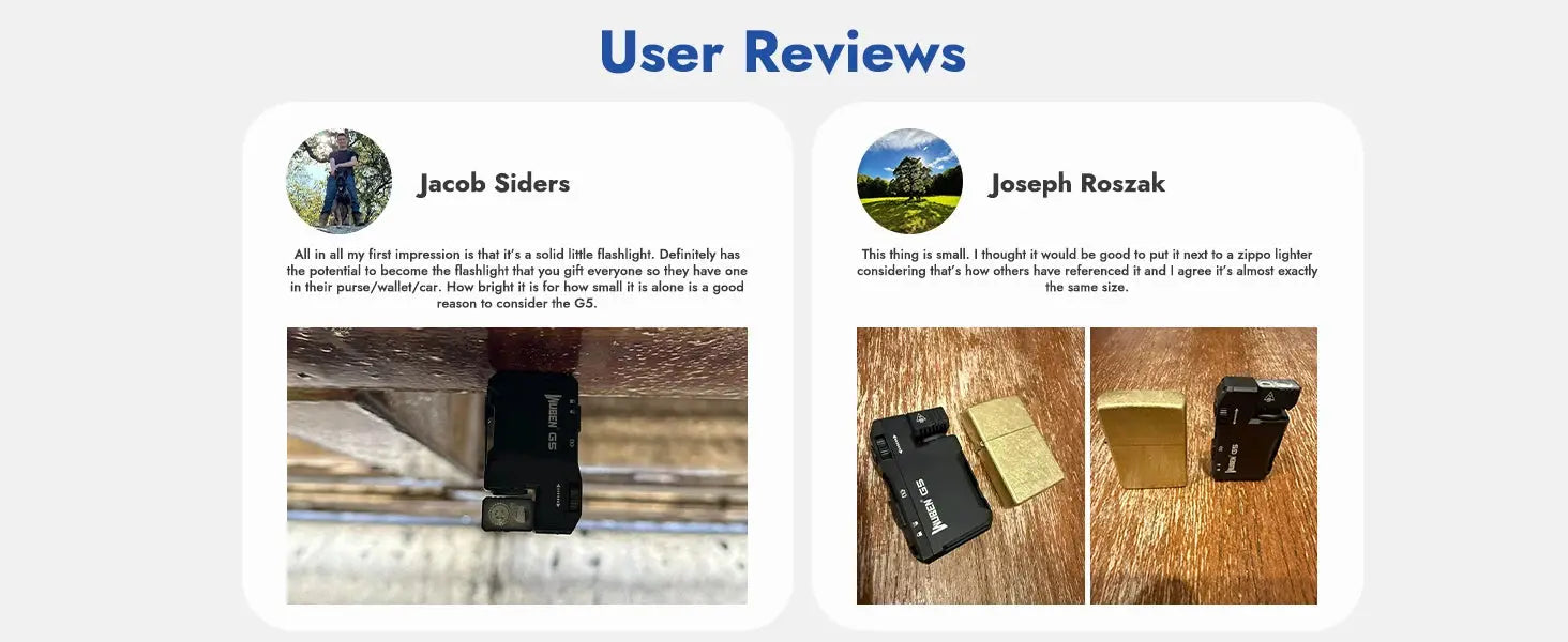 WUBEN G5 Rechargeable EDC Flashlight, 400 Lumens Dual Light Sources Mini Flashlight with RGB Light, Portable Pocket Flashlights Ai-TechWorld 