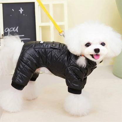 Thicken Warm Dog Jumpsuit Winter Pet Dogs Clothes for Chihuahua Coat Waterproof Hoodie Puppy Overalls Poodle Jacket Pet Apparel Ai-TechWorld 