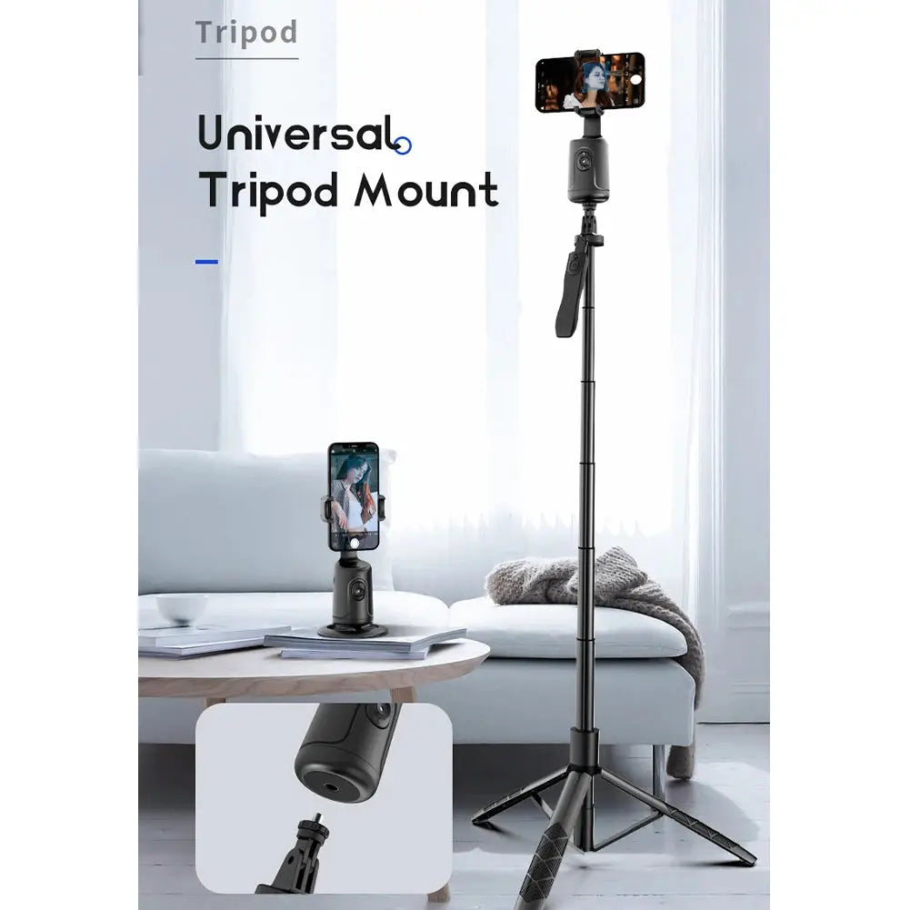 360-degree Follow-up Gimbal Stabilizer Smart Ai Face Recognition Mobile Phone Selfie Stick Tracking Gimbal Ai-TechWorld 