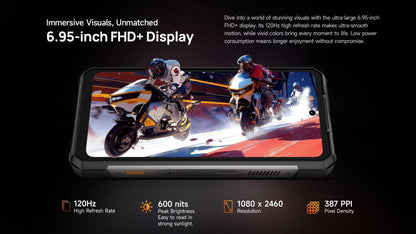 【World Premiere】Ulefone Armor 34 Pro 5G AI Rugged Phone 25500mAh Up to 32GB+512GB Built-in Projector 120Hz 6.95" NFC Smartphone Ai-TechWorld 