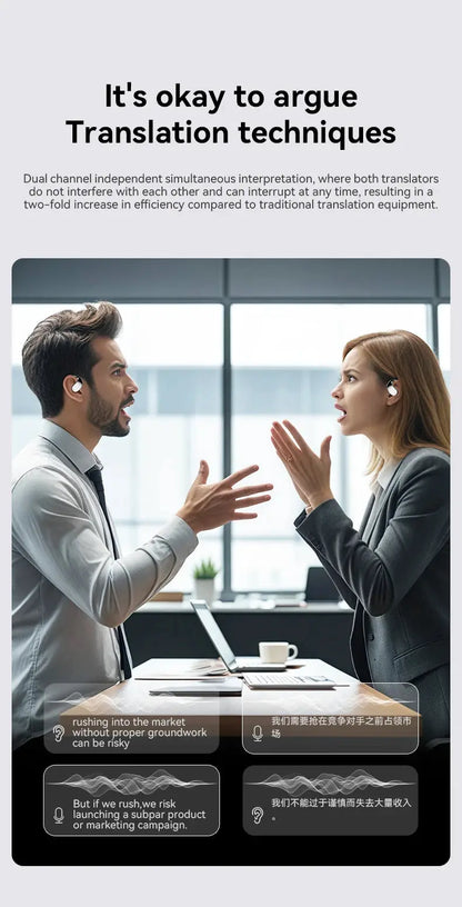 MZYMI Q39 AI Translation Wireless Earphone TWS Ear Hook Sport Running Bluetooth Headset ENC Noise Cancelling Headphone With Mic Ai-TechWorld 