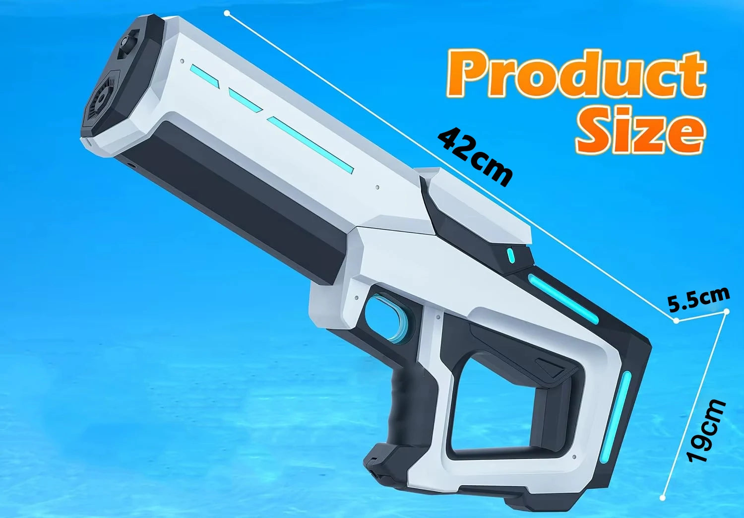 Electric Automatic Water Storage Gun Toys Portable Children Summer Beach Outdoor Fight Fantasy Spray Gun Toys Boy Kid Adult Game Ai-TechWorld 