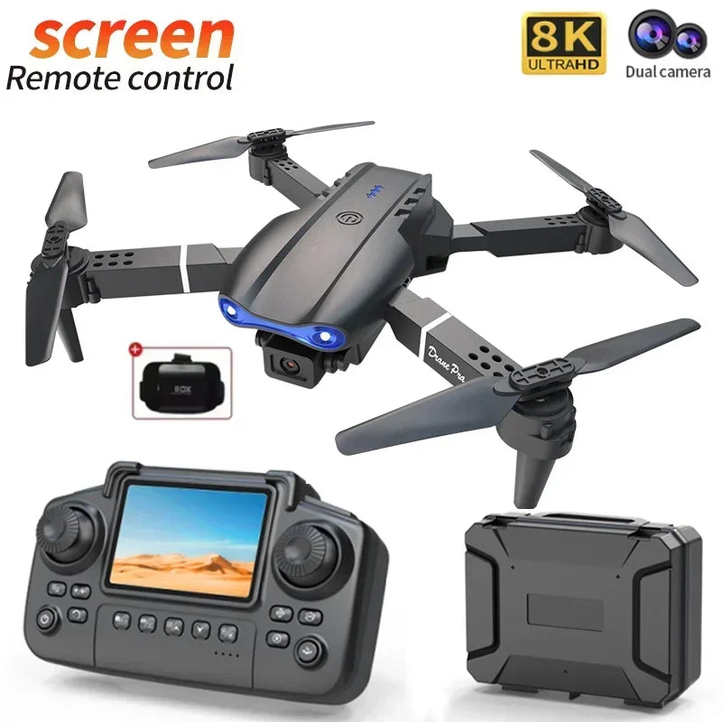 E99 Pro Drone Screen remote control Quadcopter Remote Four Axis Aircraft 8K HD Photography UAV Altitude Fixation Helicopter Toy Ai-TechWorld 