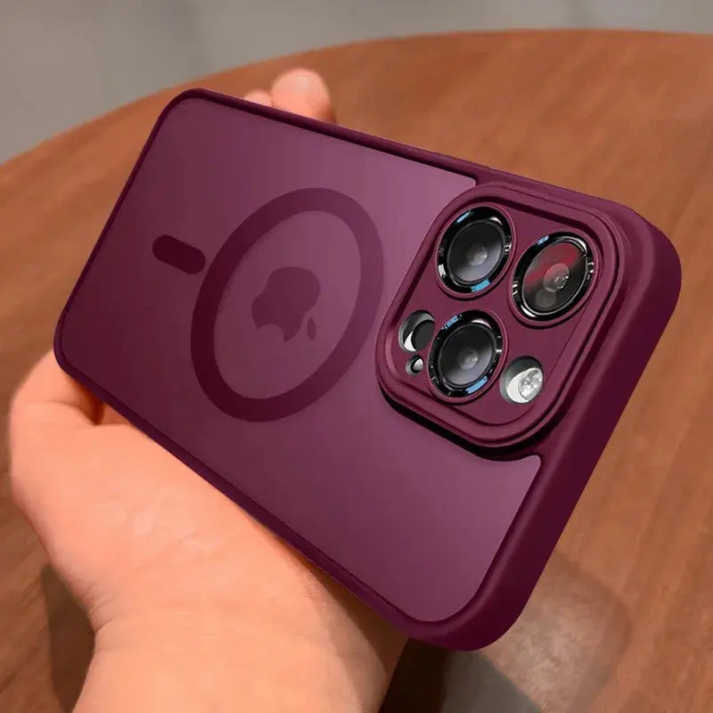 Magnetic Luxury Matte Translucent Armor Shockproof Case For iPhone Ai-TechWorld 