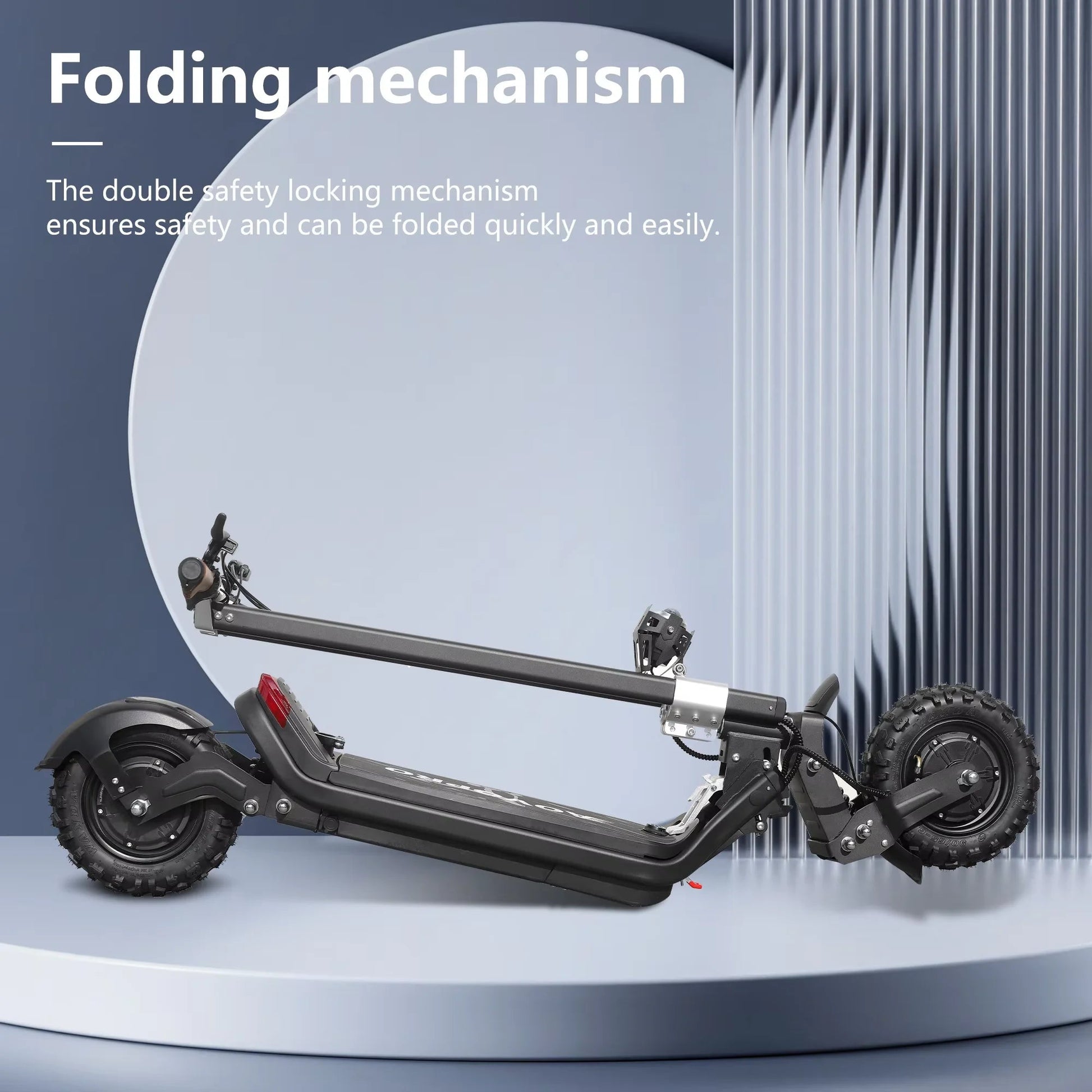 AOVOPRO G63 Electric Scooter 11 inch Off road 2400W Foldable 28mph Max Speed 60-75KM Max Range Electric Scooter for Adult Ai-TechWorld 