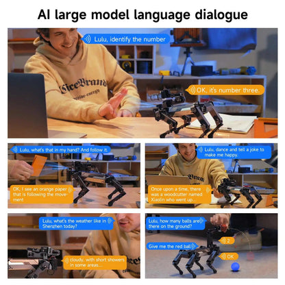 Yahboom DOGZILLA-Lite Quadruped Bionic Robot Dog AI Vision Large Model Intelligent Programming Electronic Kit for Raspberry Pi Ai-TechWorld 