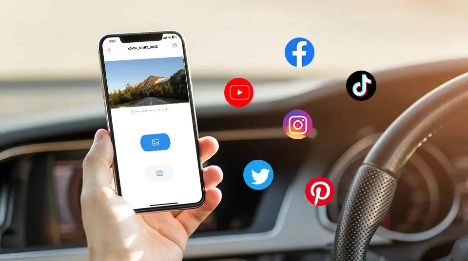 2K Dash Camera For Cars DVR KAWA Dash Cam MINI 3 Video Recorder Emergency Voice Control Night Vision WiFi APP Monitor Dashcam Ai-TechWorld 