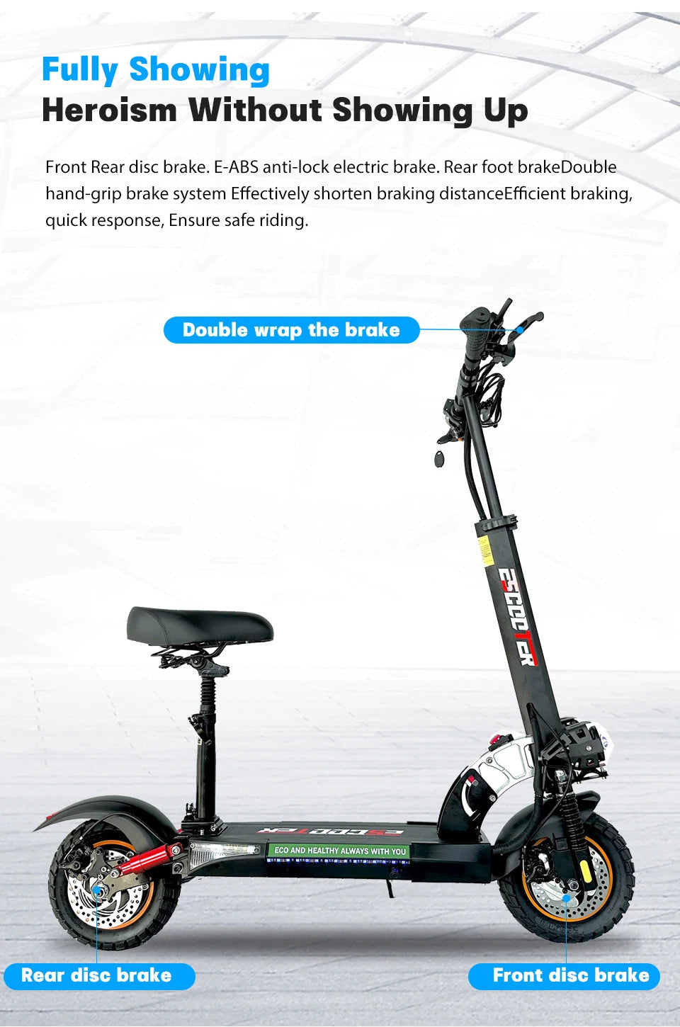 EU USA Warehouse Adult Electric Scooter 48v 13ah 16Ah Escooter Kick Scooter Lightweight Long Range 35-55km Scooters 800w Ai-TechWorld 