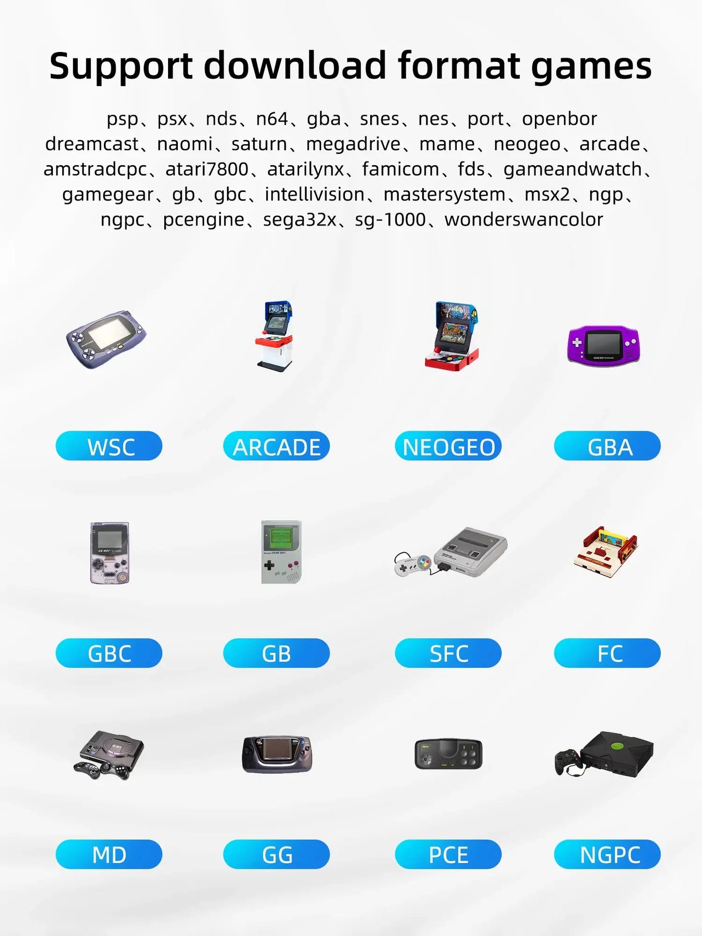 Ampown XU10 Handheld Game Console 3.5" IPS Screen 3000mAh Battery Linux System Built-in Retro Games Portable Video Game Console Ai-TechWorld 