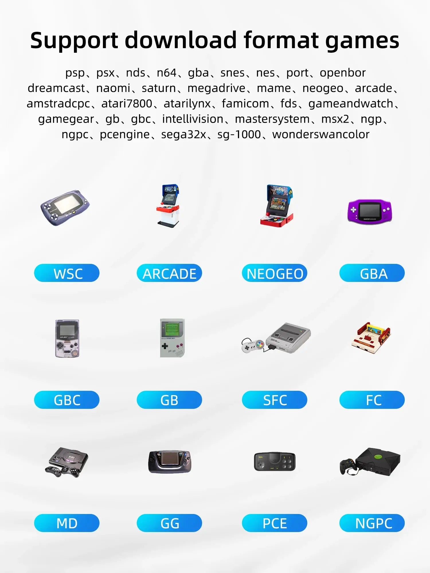 Ampown XU10 Handheld Game Console 3.5" IPS Screen 3000mAh Battery Linux System Built-in Retro Games Portable Video Game Console Ai-TechWorld 