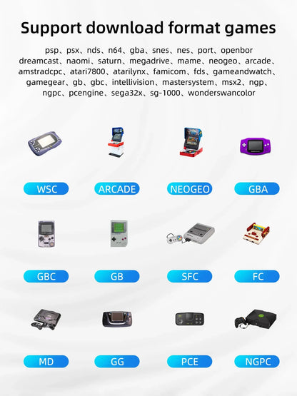 Ampown XU10 Handheld Game Console 3.5" IPS Screen 3000mAh Battery Linux System Built-in Retro Games Portable Video Game Console Ai-TechWorld 