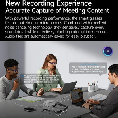 Xiaomi Mijia 4K HD Color Changing AI Smart Glasses 800W Pixel Camera Bluetooth Call Voice Assistant Control Smart Sports Glasses Ai-TechWorld 