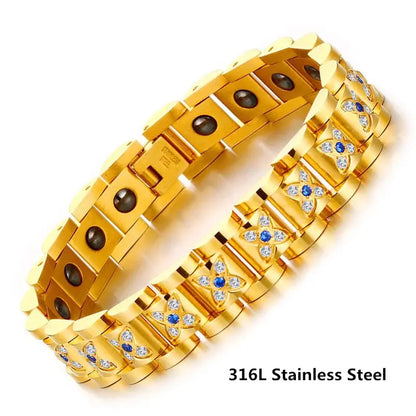 Pure Titanium Hematite Therapy Bracelet Tungsten Ceramic Blood Pressure Slimming Bracelet Weight Loss Bracelet Ai-TechWorld 