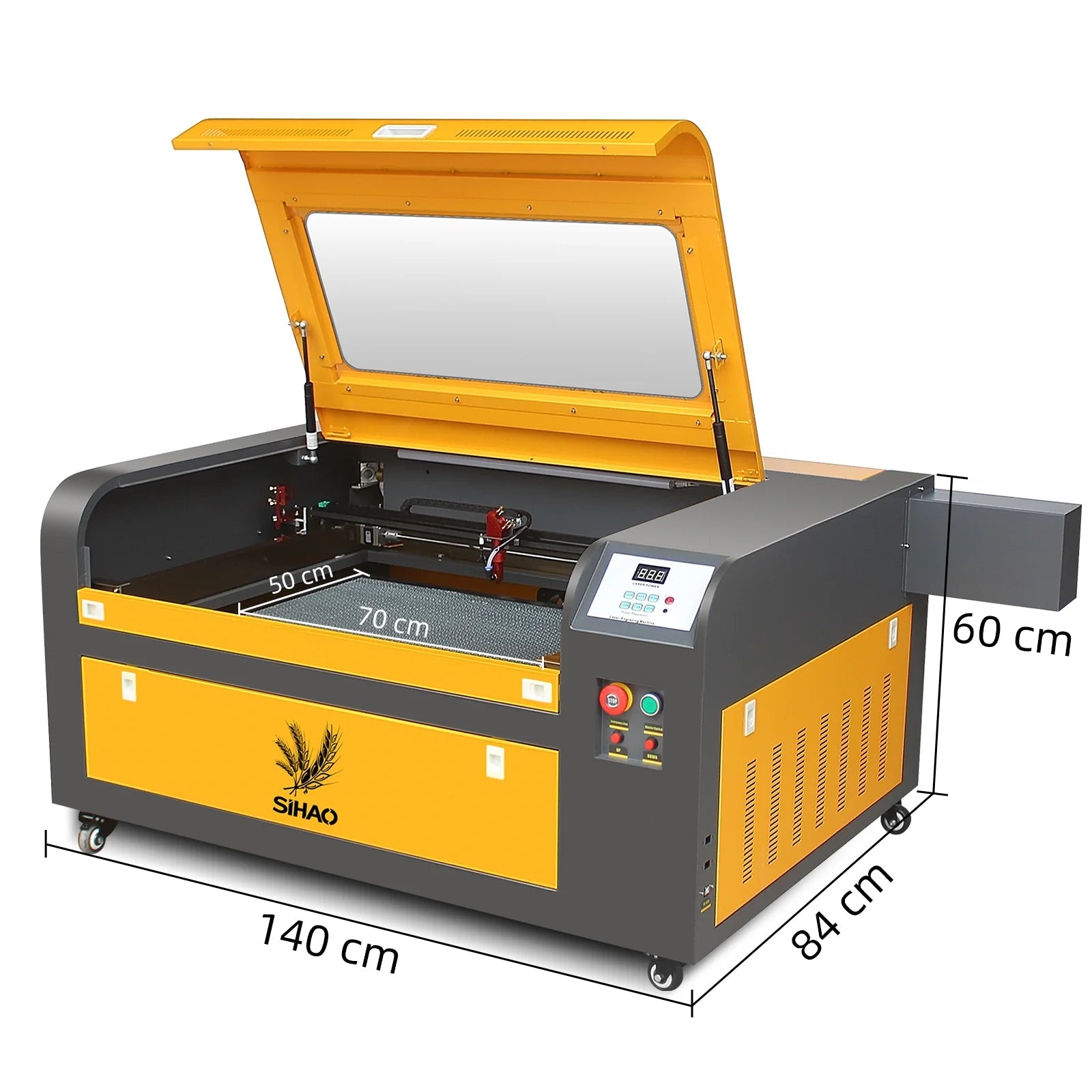 SIHAO 50W-100W CO₂ Laser Engraver with Large Work Area | Precision Cutting & Engraving for Wood, Acrylic, Glass, Leather Ai-TechWorld 