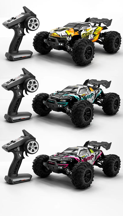 Teeggi 16101 /16102 PRO 1:16 High Speed RC Car With LED Light Drift 70KM/H 4WD RC Off-Road Car Monster Truck Toy For Kid Gifts Ai-TechWorld 