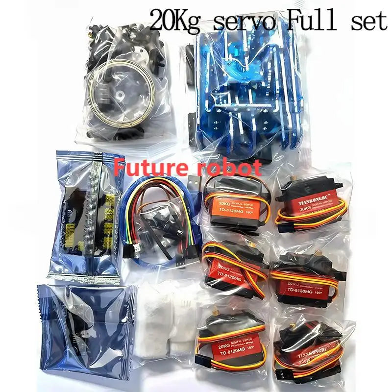 6 Dof Robot Arm Clamp Claw APP RC Control Metal Mechanical Robotics with Digital Servos for Arduino DIY Kit Programmable Robot Ai-TechWorld 