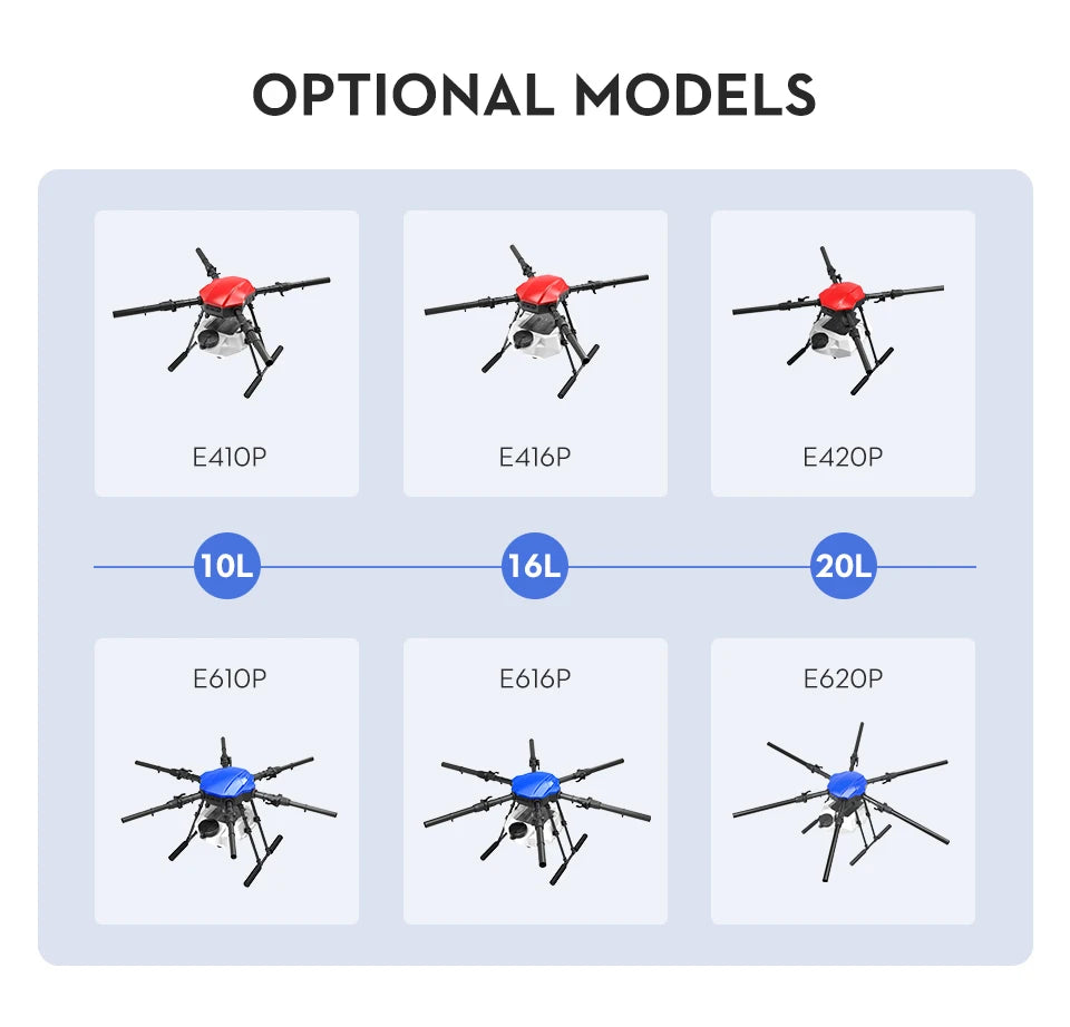 EFT E420P 20L 20kg Agricultural spray frame kit four-axis Folding Quadcopter with Hobbywing X9 plus power system Ai-TechWorld 