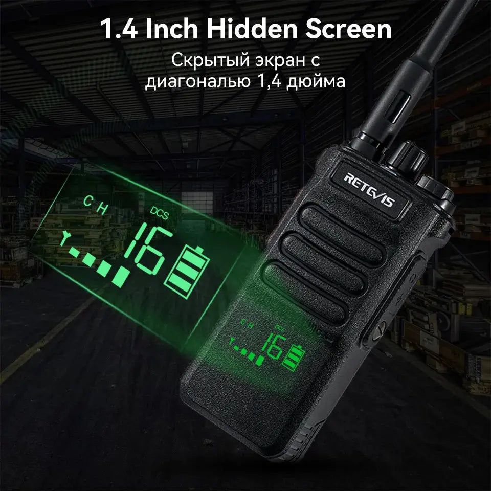 Retevis RT86 10W Walkie Talkie Professional Two Way Radio Long Range Walkie Talkie UHF Communication radio for Outdoor Business Ai-TechWorld 