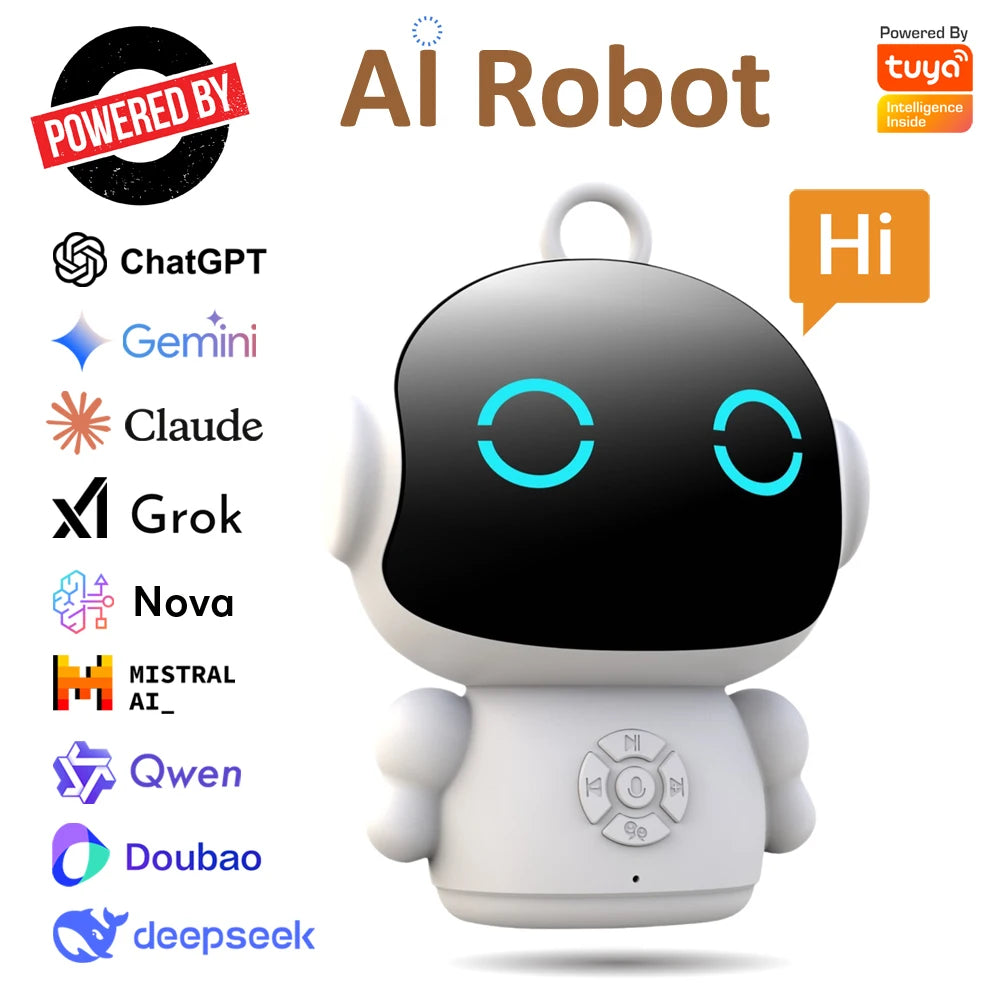 Tuya Smart AI Robot WiFi Early Education Toys for Children Speech Recognition & Voice Interactive Educational Learning Machine Ai-TechWorld 