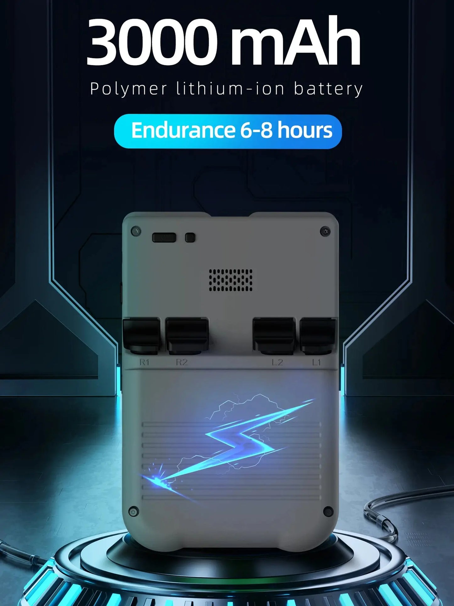 Ampown XU10 Handheld Game Console 3.5" IPS Screen 3000mAh Battery Linux System Built-in Retro Games Portable Video Game Console Ai-TechWorld 