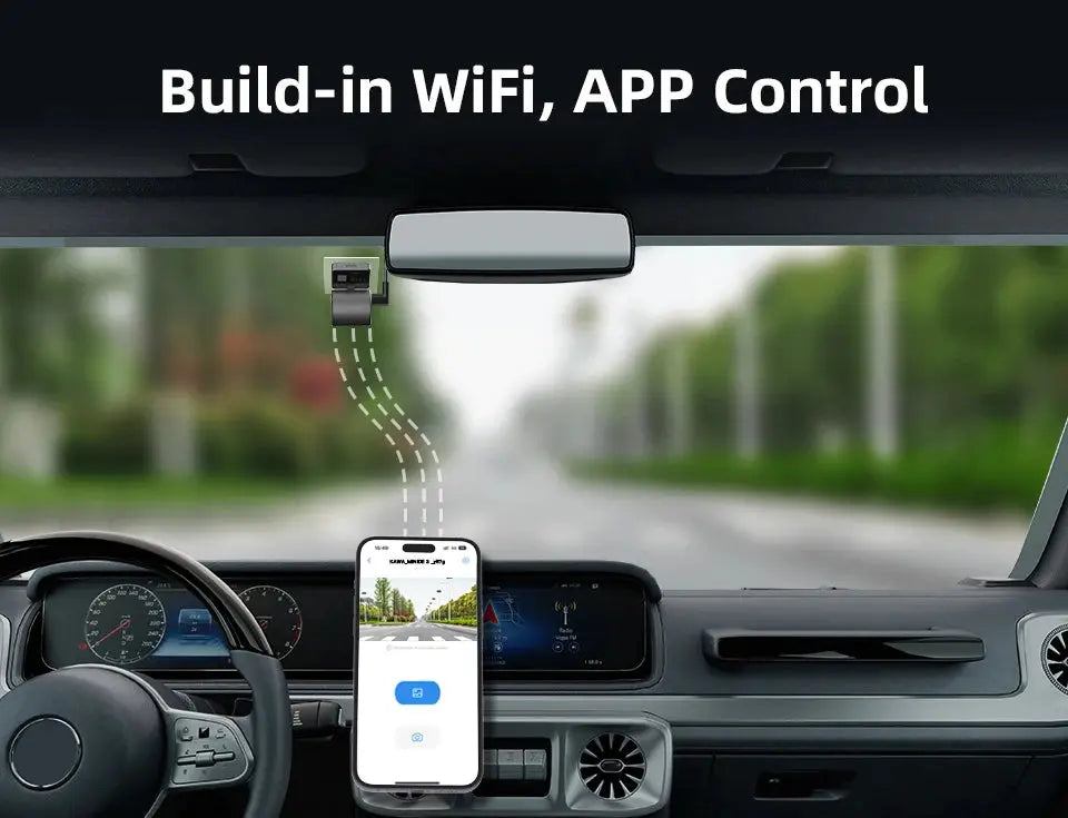 2K Dash Camera For Cars DVR KAWA Dash Cam MINI 3 Video Recorder Emergency Voice Control Night Vision WiFi APP Monitor Dashcam Ai-TechWorld 