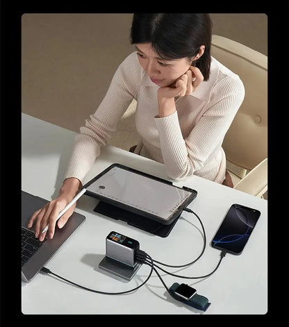 CUKTECH 10 GaN Super Charger Ultra 120W 100W MAX 4 Ports USB-C Charger For Xiaomi Samsung iPhone MacBook Laptop Ai-TechWorld 