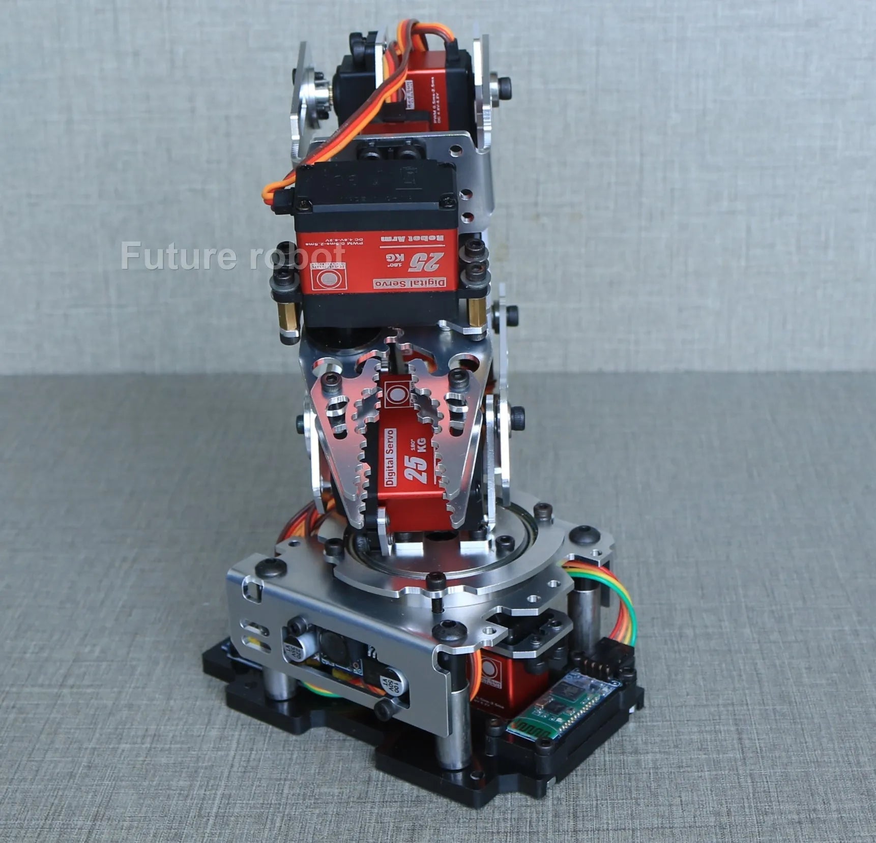 6 Dof Robot Arm Clamp Claw APP RC Control Metal Mechanical Robotics with Digital Servos for Arduino DIY Kit Programmable Robot Ai-TechWorld 