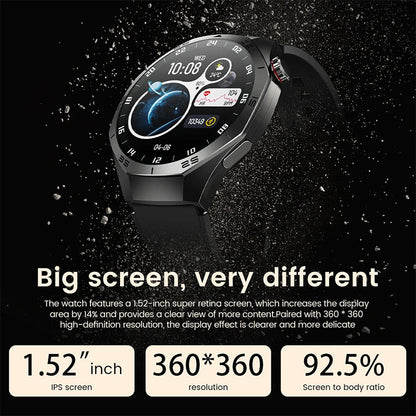 2025New For Android and ios Smart Watch Men AMOLED Screen GPS Motion trajectory Heart Rate Bluetooth Calls SmartWatch Waterproof Ai-TechWorld 