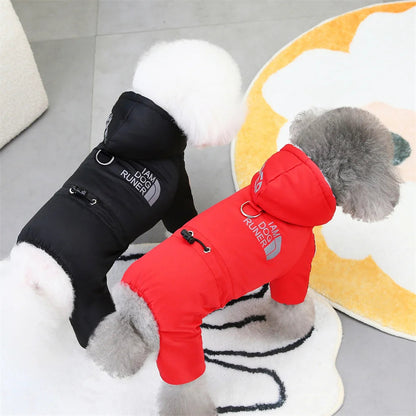 Thicken Warm Dog Jumpsuit Winter Pet Dogs Clothes for Chihuahua Coat Waterproof Hoodie Puppy Overalls Poodle Jacket Pet Apparel Ai-TechWorld 