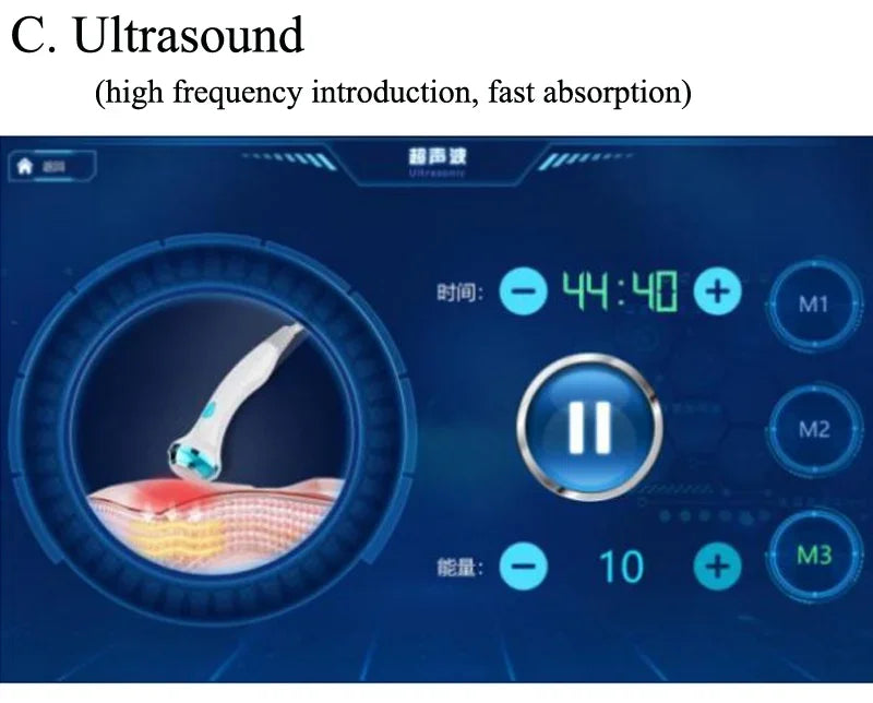 Smart Ice Blue Plus 7 in 1 Oxygen Hydro dermabrasion Bubble Machine Professional Face Hydra Machine rf Lifting ultrason machine Ai-TechWorld 