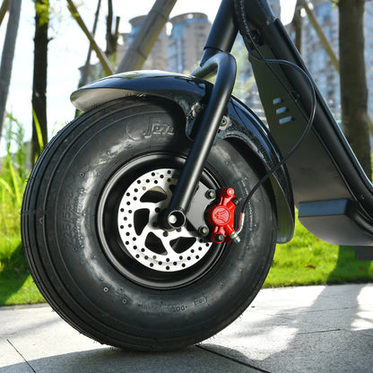 Mini Black Fat Tyre Electric Citycoco Scooter 60V12AH Motorbike E scooter 2000W Commuter electric scooter Ai-TechWorld 