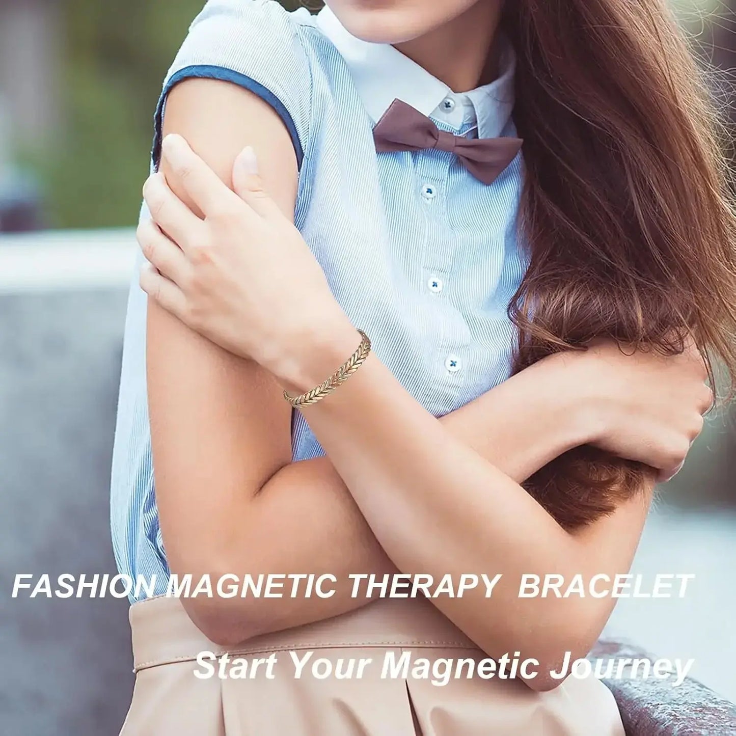 ARADOO Pure Copper Bracelets for Women 3500 Gauss Magnetic Therapy Braided Cuff Bangle Jewelry Gift Ai-TechWorld 