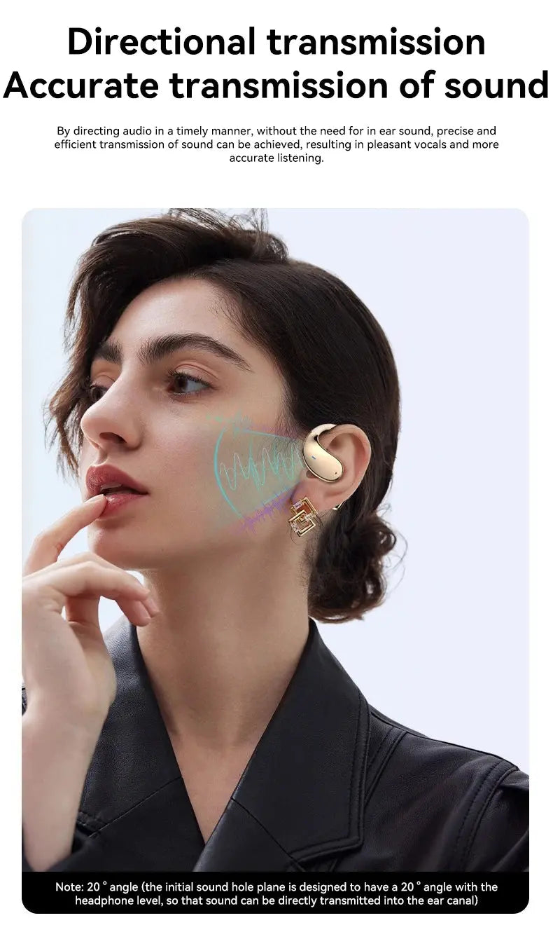 MZYMI Q39 AI Translation Wireless Earphone TWS Ear Hook Sport Running Bluetooth Headset ENC Noise Cancelling Headphone With Mic Ai-TechWorld 