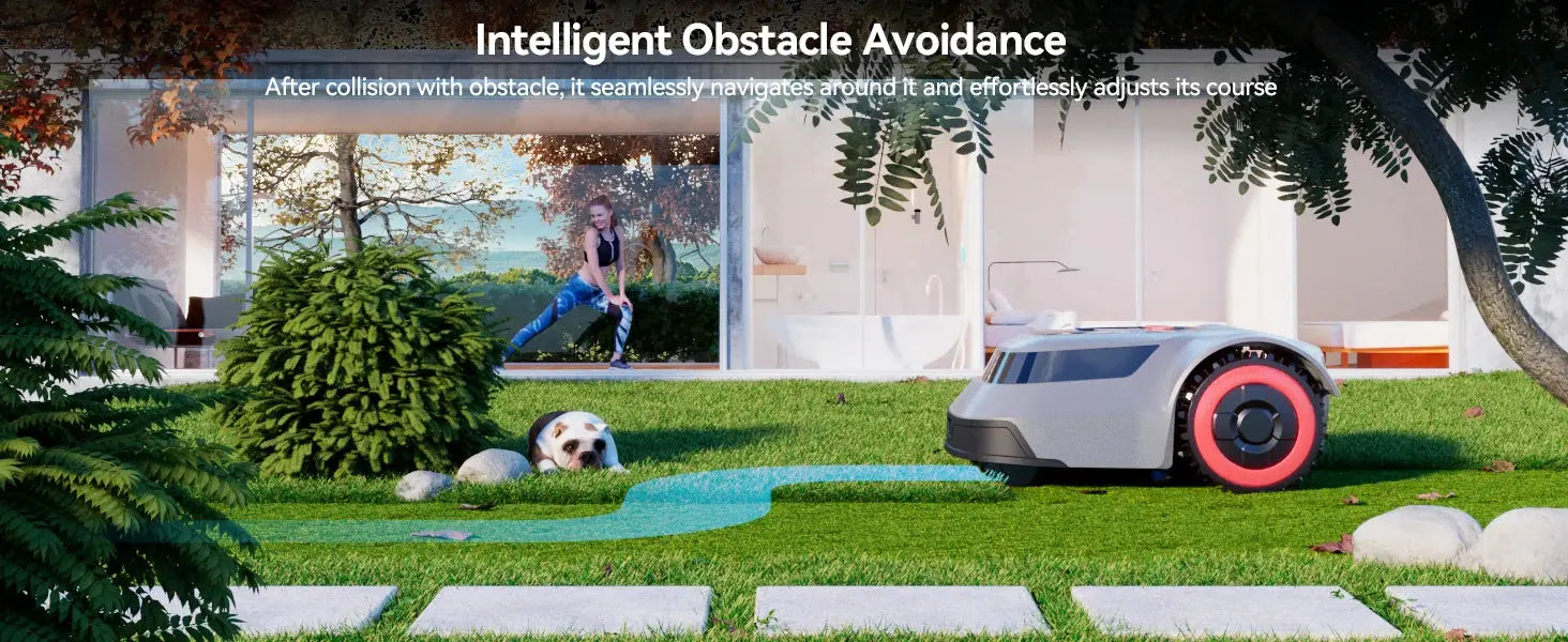 C-TOF Robotic Lawn Mower Redkey MGC800 MGC1000 Lawn Mower Robot Cable Break Detection Climbing 45% App Control Automatic Cutting Ai-TechWorld 