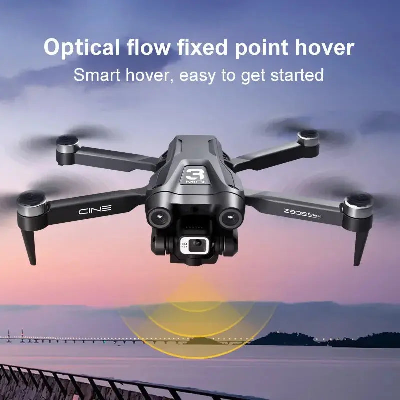 Z908 Pro Max GPS Drone Brushless 8K HD Dual Camera Optical Flow Obstacle Avoidance Foldable Quadcopter RC Distance 9000M Ai-TechWorld 
