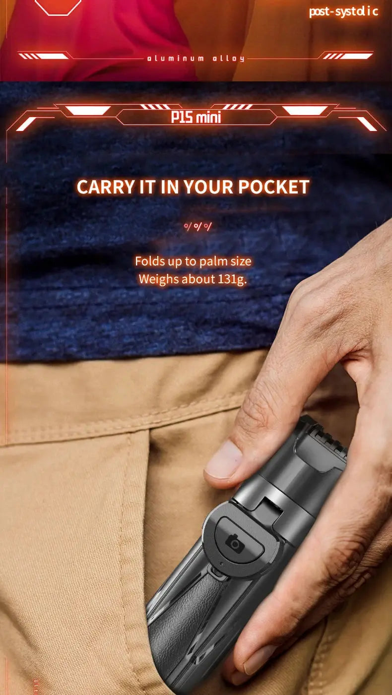 Newly Upgraded Design Mini Bluetooth Portable Telescopic Multifunctional Tripod Phone Selfie Stick Ai-TechWorld 