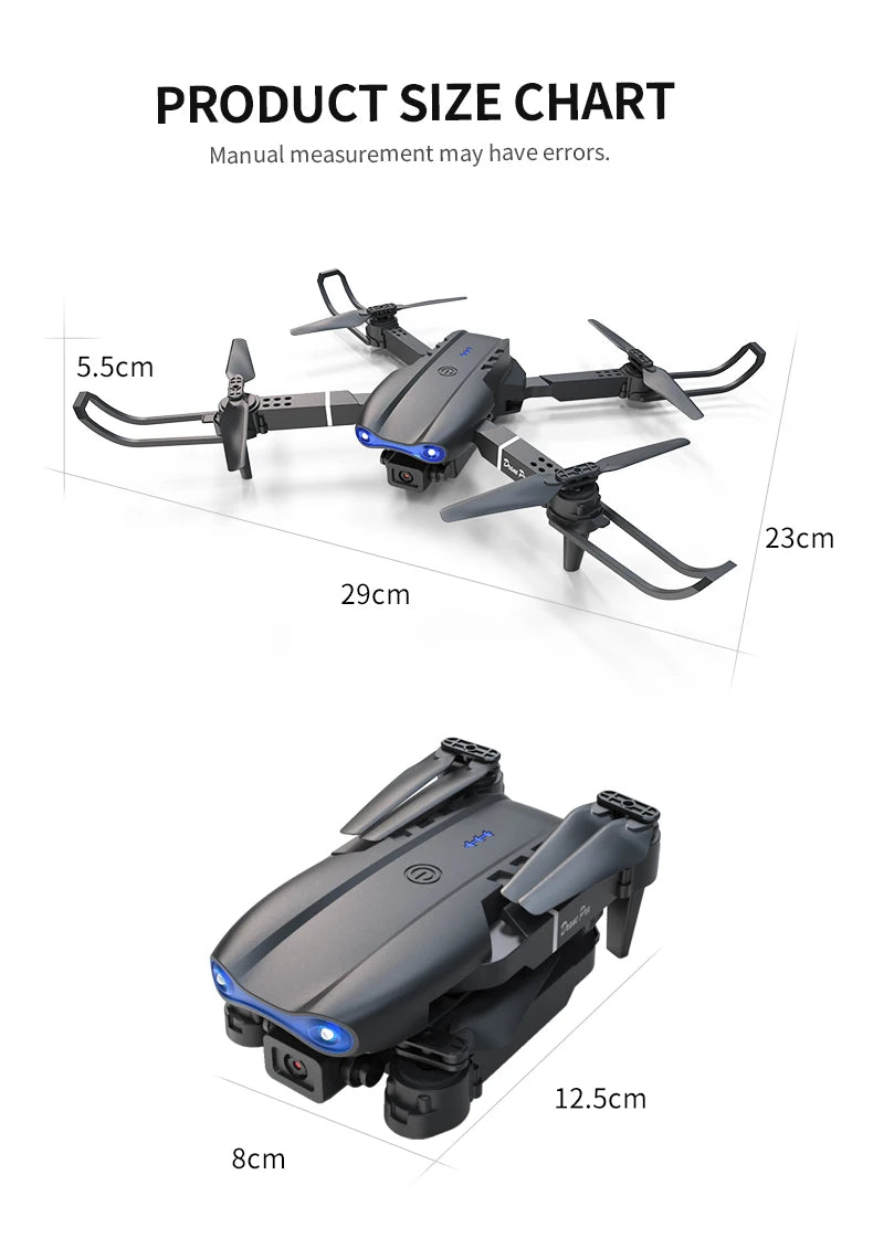E99 Pro Drone Screen remote control Quadcopter Remote Four Axis Aircraft 8K HD Photography UAV Altitude Fixation Helicopter Toy Ai-TechWorld 