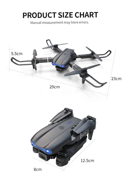 E99 Pro Drone Screen remote control Quadcopter Remote Four Axis Aircraft 8K HD Photography UAV Altitude Fixation Helicopter Toy Ai-TechWorld 