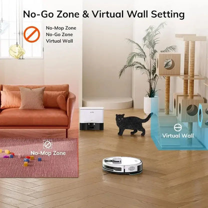 Pro Robot Vacuum And Mop Combo, Self Emptying Station For 60 Days Ai-TechWorld 