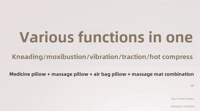 Multifunctional Lumbar Traction Massage Mattress Cushion Full Body Electric Shoulder Neck Waist Back Vibrations Removable Gift Ai-TechWorld 